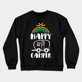'Rainbow RV Happy Camper' Amazing Rainbows Gift Crewneck Sweatshirt